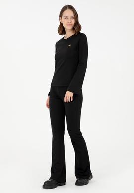 Kadın Siyah Eşofman Altı - 50292390019