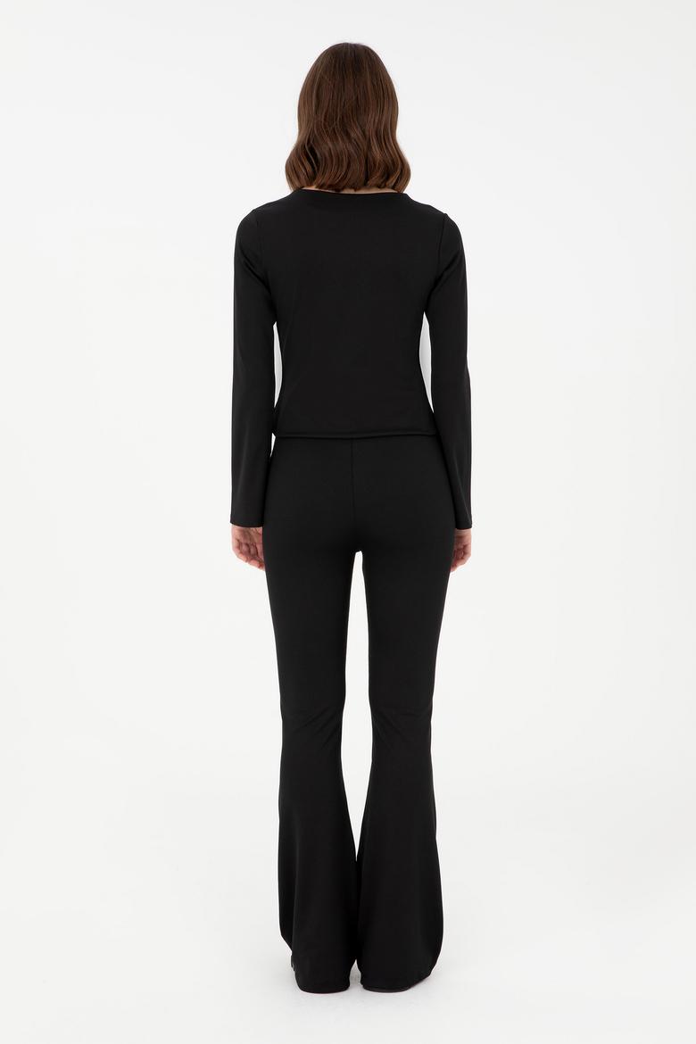 Kadın Siyah Eşofman Altı - 50292390019