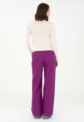 Kadın Menekşe Kanvas Pantolon - 50290859020