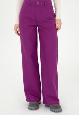 Kadın Menekşe Kanvas Pantolon - 50290859020