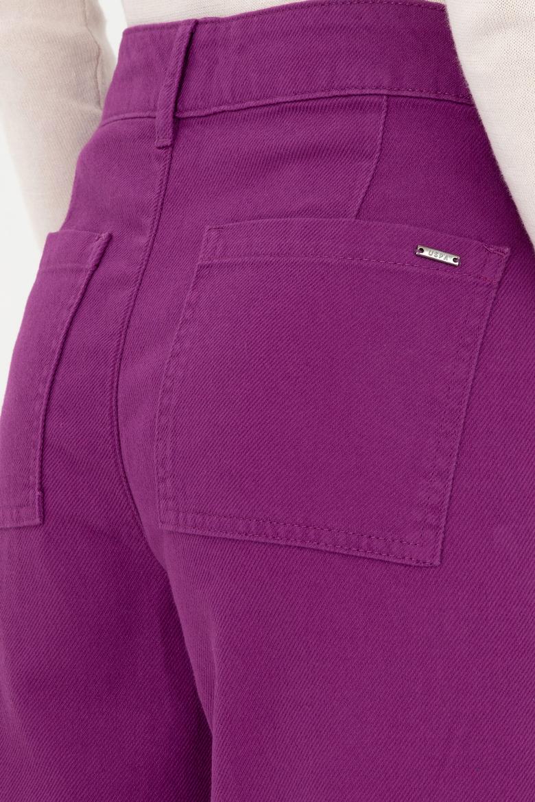 Kadın Menekşe Kanvas Pantolon - 50290859020