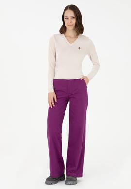 Kadın Menekşe Kanvas Pantolon - 50290859020