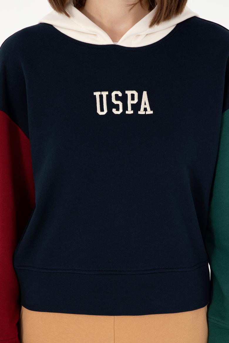 Kadın Lacivert Kapüşonlu Sweatshirt - 50291269013