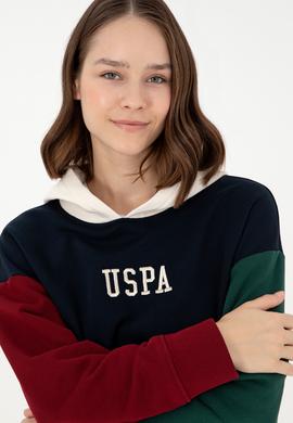 Kadın Lacivert Kapüşonlu Sweatshirt - 50291269013