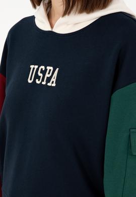 Kadın Lacivert Kapüşonlu Sweatshirt - 50291269013