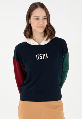 Kadın Lacivert Kapüşonlu Sweatshirt - 50291269013