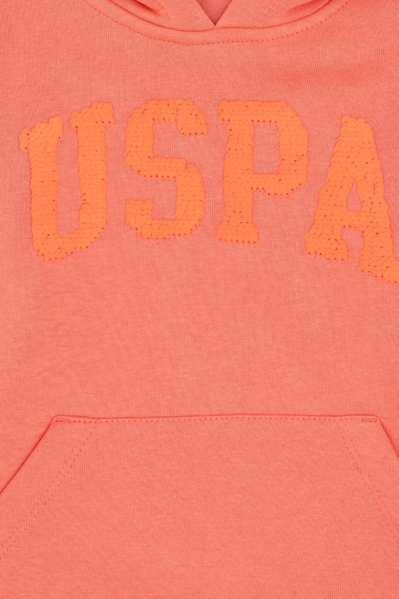 Kız Çocuk Nar Çiçeği Kapüşonlu Basic Sweatshirt - 50292512004