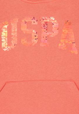 Kız Çocuk Nar Çiçeği Kapüşonlu Basic Sweatshirt - 50292512004