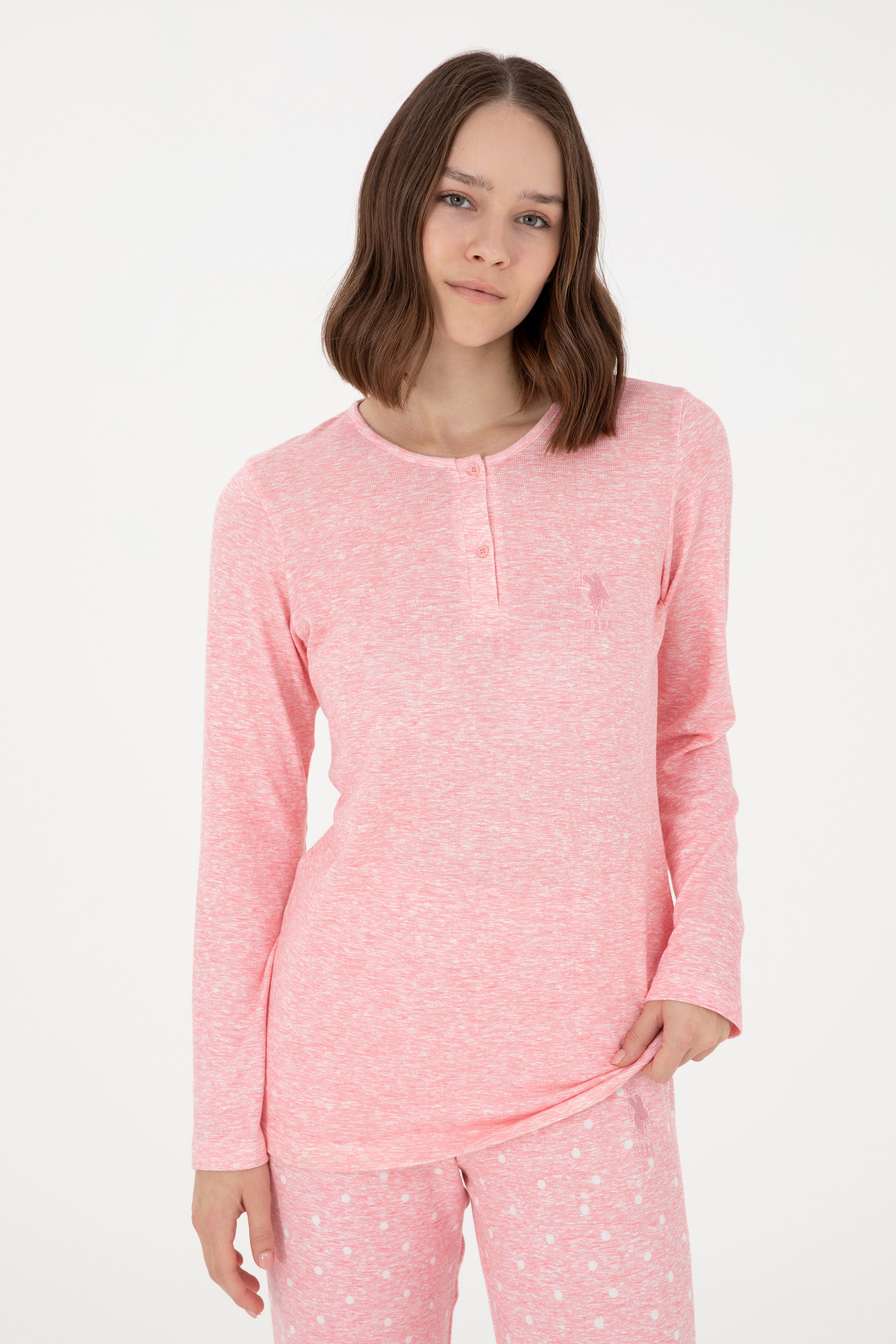 Kadın Pembe Pijama Takımı - Image 3