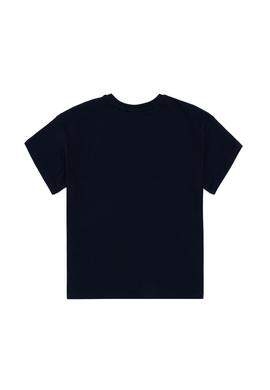 Erkek Çocuk Lacivert Oversize Bisiklet Yaka Tişört - 50298982018