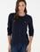 Kadın Lacivert Basic Triko Hırka