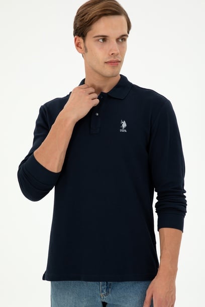 Erkek Lacivert Basic Sweatshirt