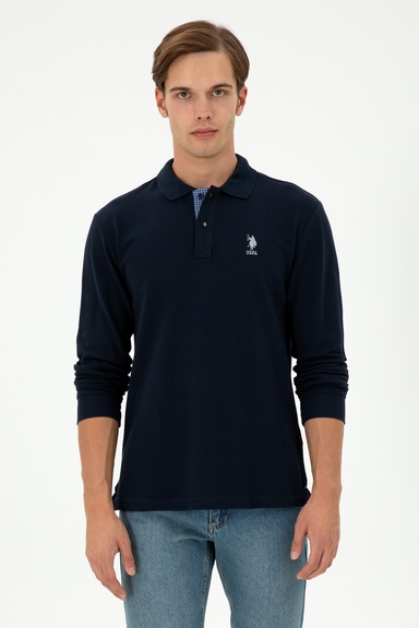 Erkek Lacivert Basic Sweatshirt