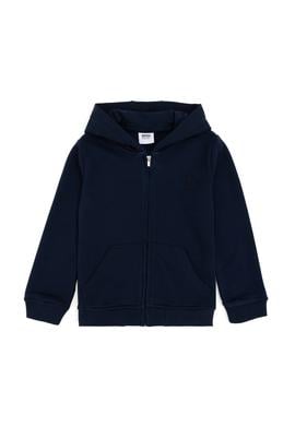 Erkek Çocuk Lacivert Basic Fermuarlı Sweatshirt - 50289144019