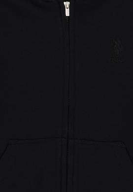 Erkek Çocuk Siyah Basic Fermuarlı Sweatshirt - 50289144006