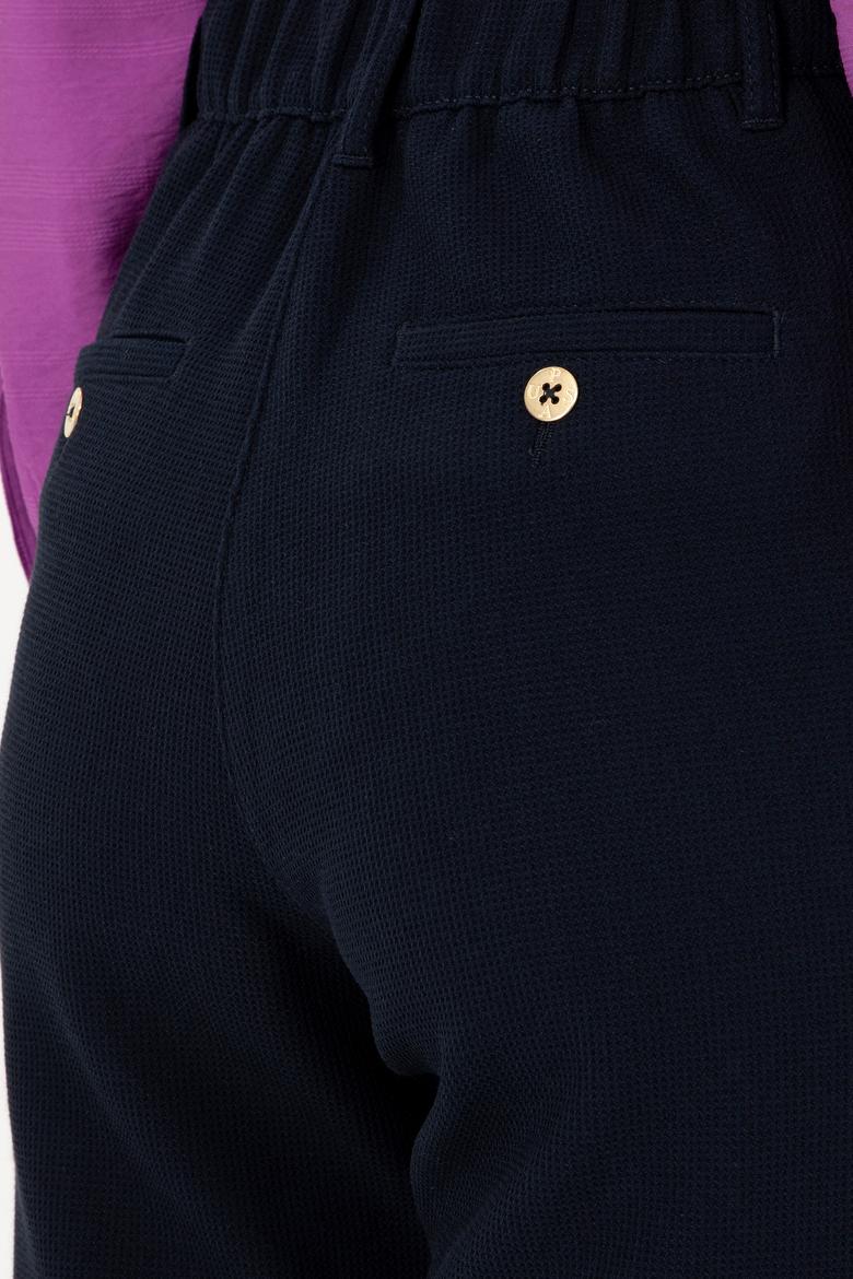 Kadın Lacivert Kanvas Pantolon - 50290900003