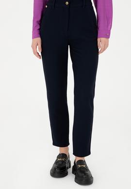 Kadın Lacivert Kanvas Pantolon - 50290900003