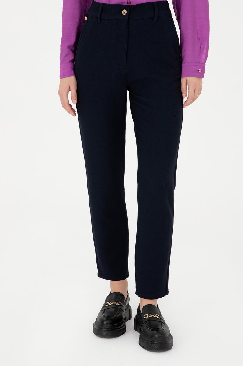 Kadın Lacivert Kanvas Pantolon