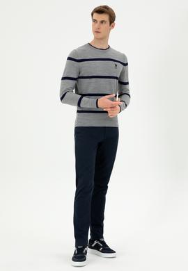 Erkek Lacivert Kanvas Pantolon - 50291156453