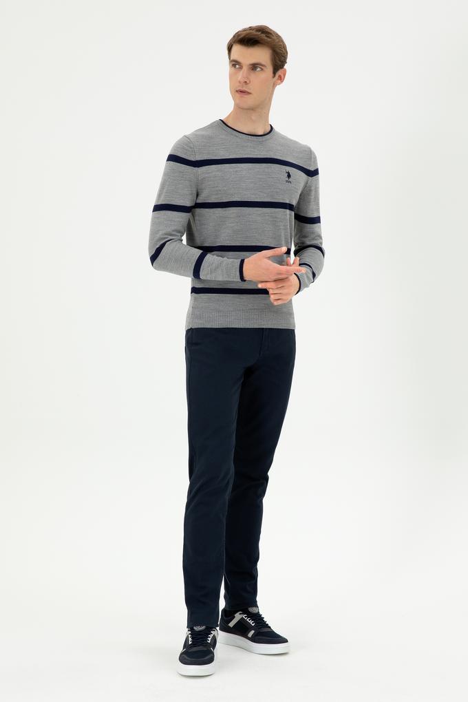 Erkek Lacivert Kanvas Pantolon