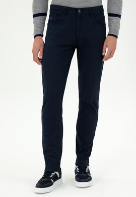 Erkek Lacivert Kanvas Pantolon - 50291156453
