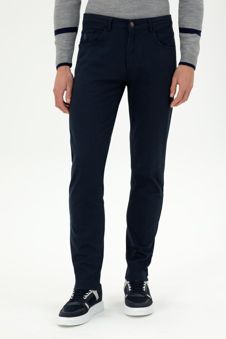 Erkek Lacivert Kanvas Pantolon - 50291156453