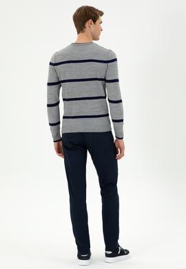 Erkek Lacivert Kanvas Pantolon - 50291156453