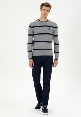 Erkek Lacivert Kanvas Pantolon - 50291156453