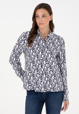 Kadın Lacivert Uzun Kollu Gömlek - 50292297023