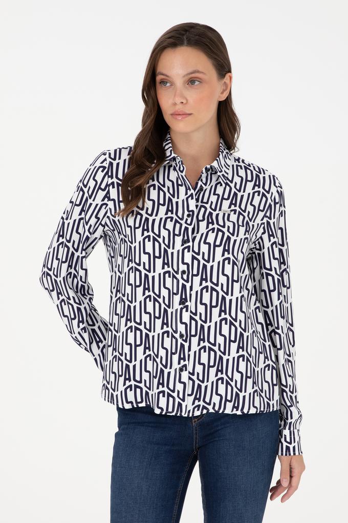 Kadın Lacivert Uzun Kollu Gömlek