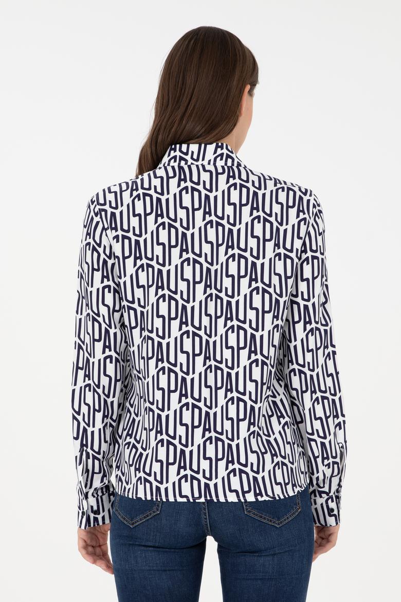 Kadın Lacivert Uzun Kollu Gömlek - 50292297023