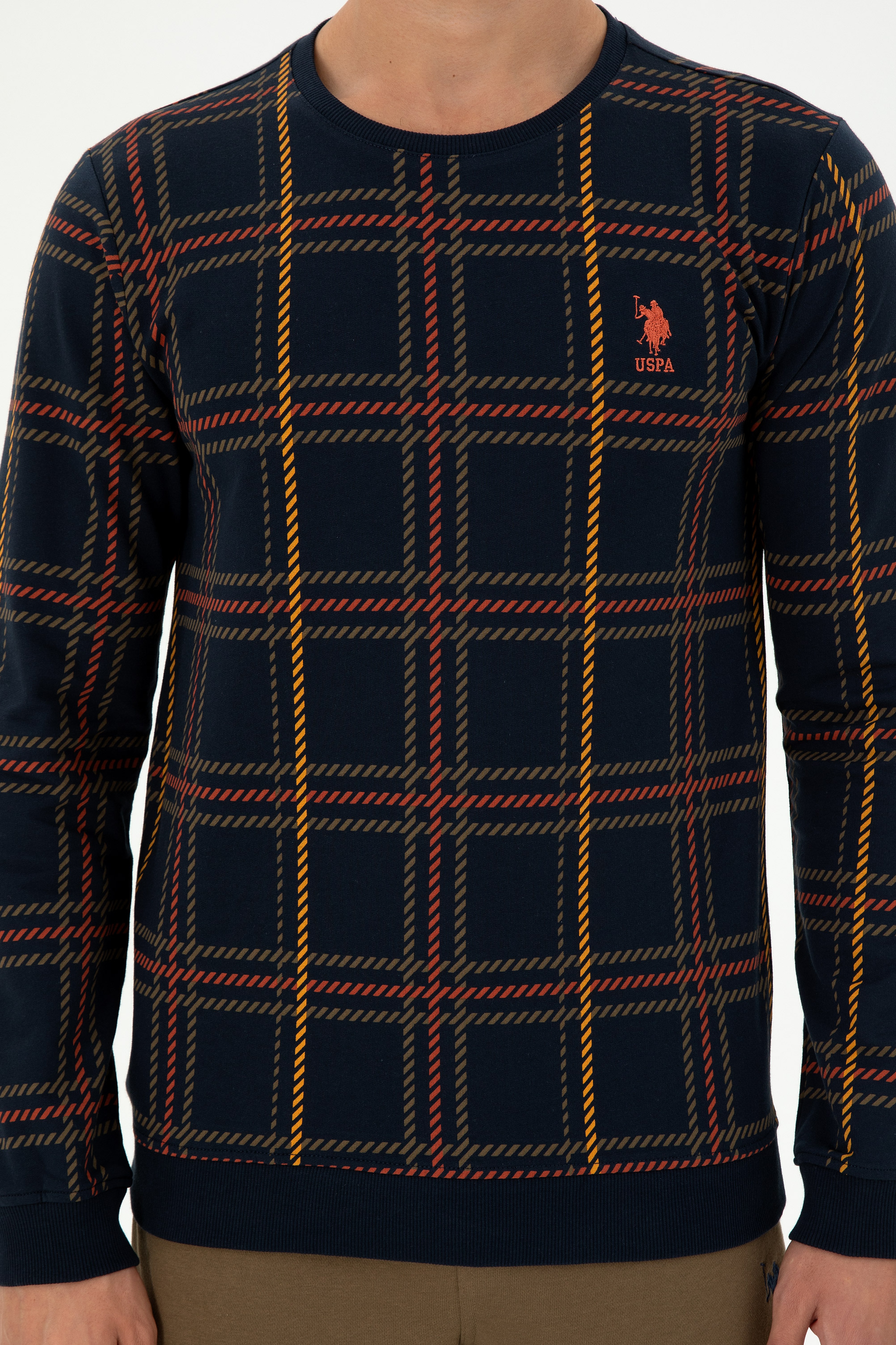 Erkek Lacivert Sweatshirt - Image 6