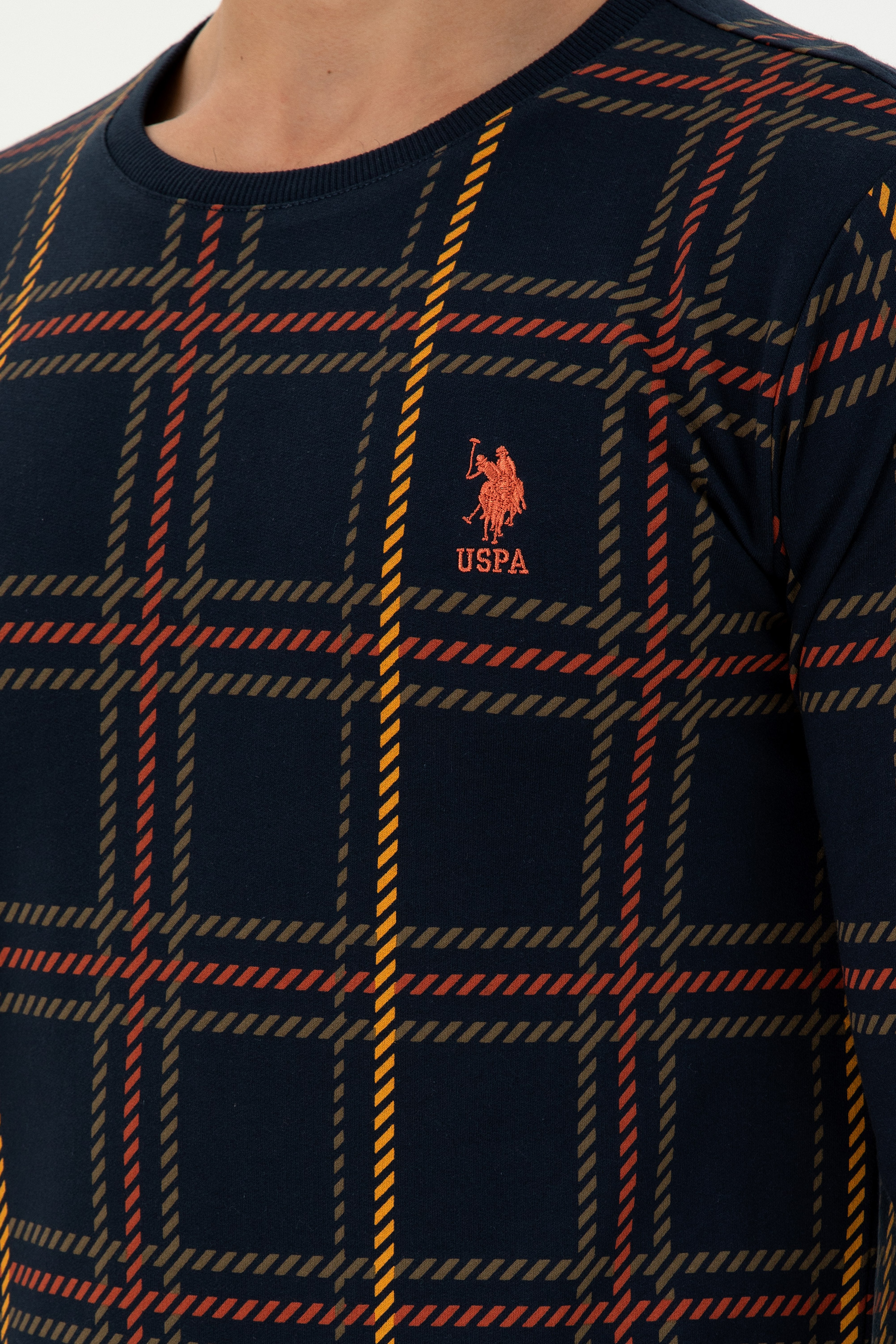 Erkek Lacivert Sweatshirt - Image 7