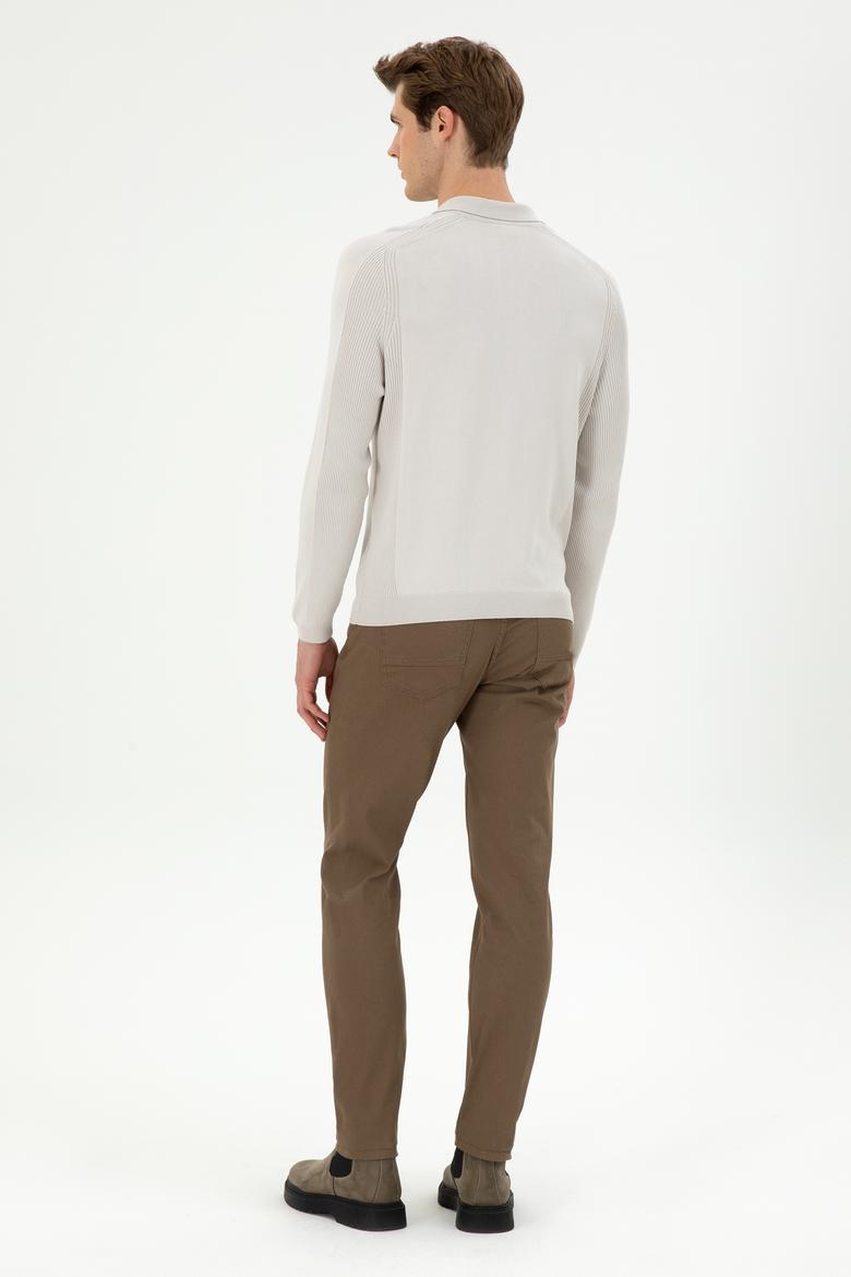 Erkek Haki Kanvas Pantolon - 50291156325