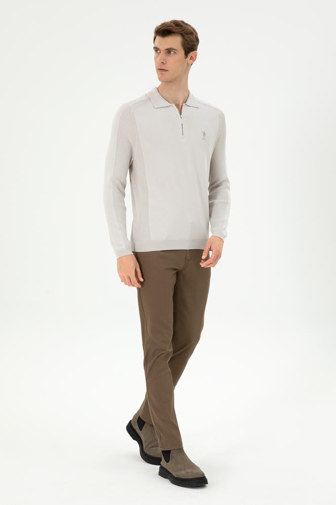 Erkek Haki Kanvas Pantolon