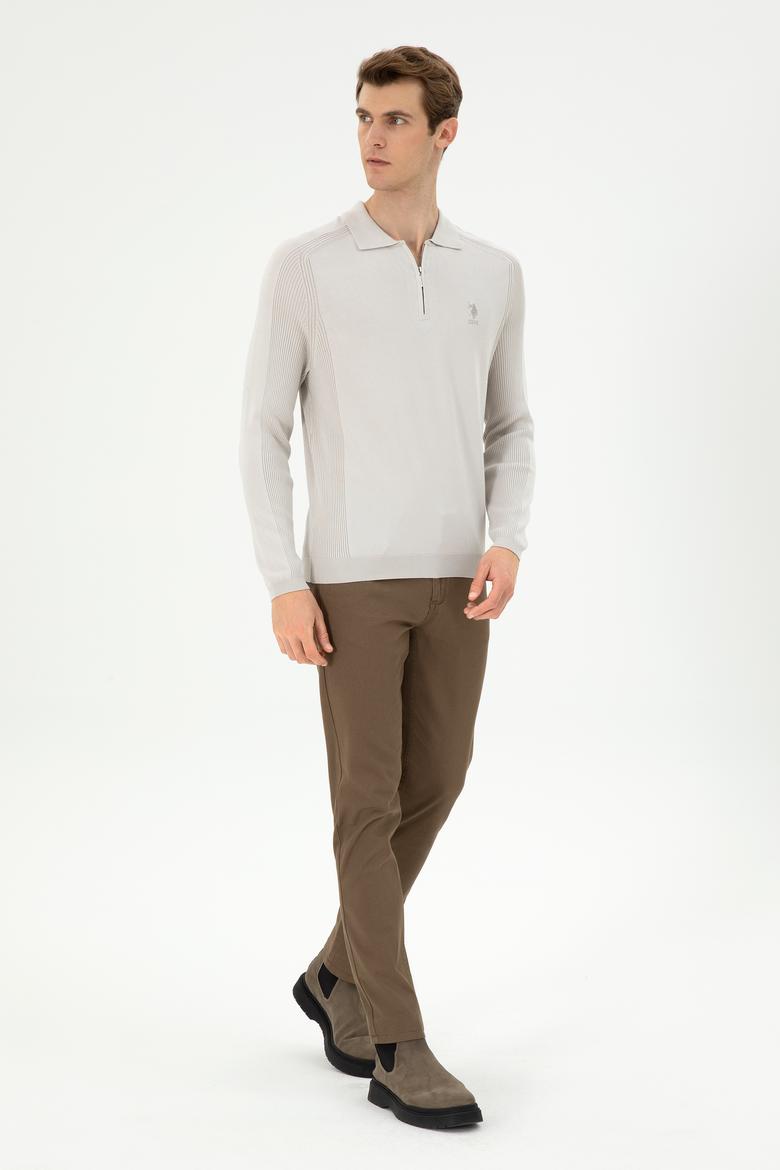 Erkek Haki Kanvas Pantolon