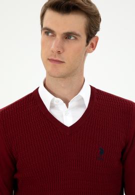 Erkek Bordo Basic Kazak - 50288879020