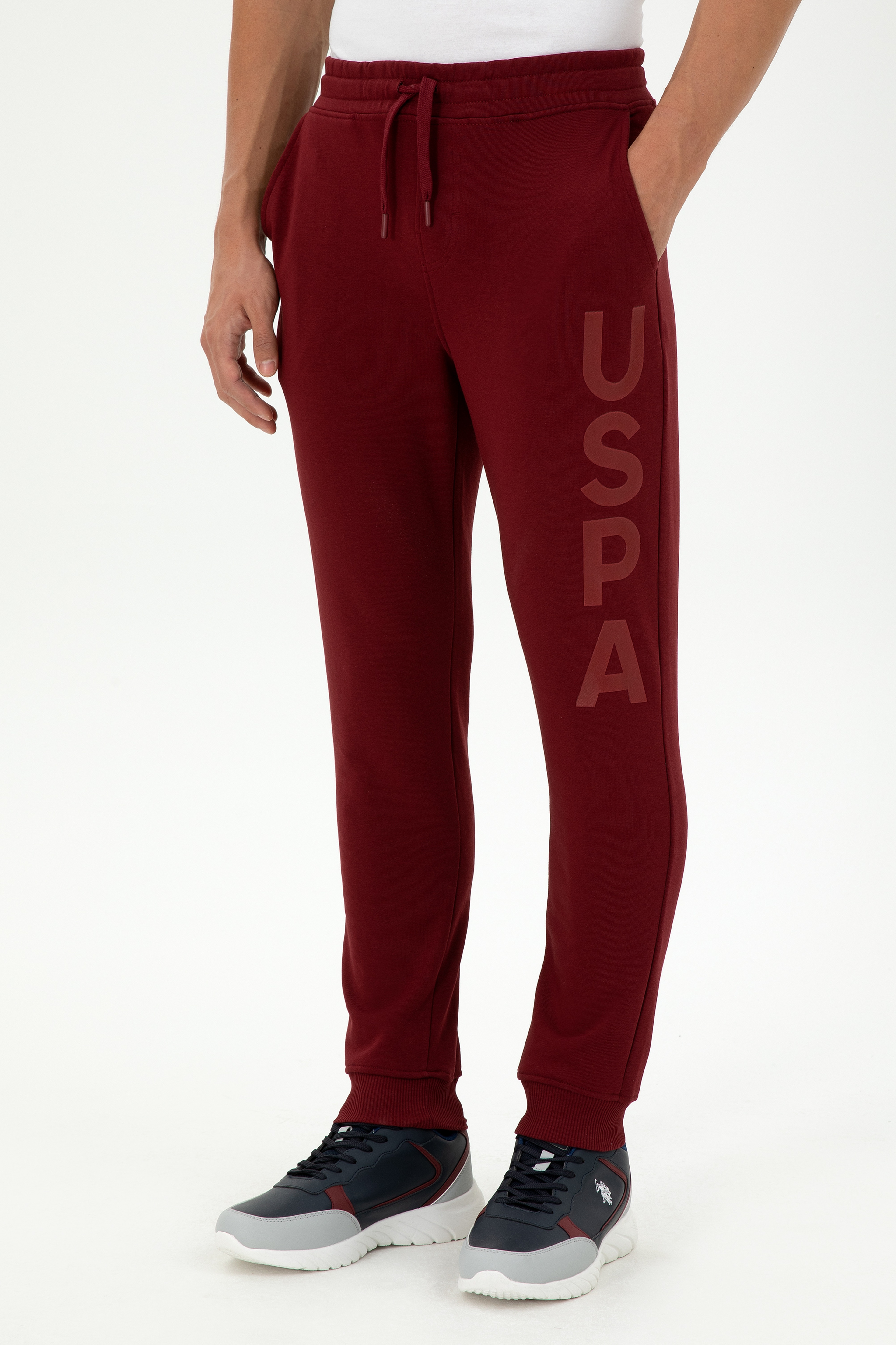 Erkek Bordo Eşofman Altı - Image 2
