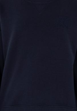 Kadın Lacivert Bisiklet Yaka Sweatshirt - 50291228015