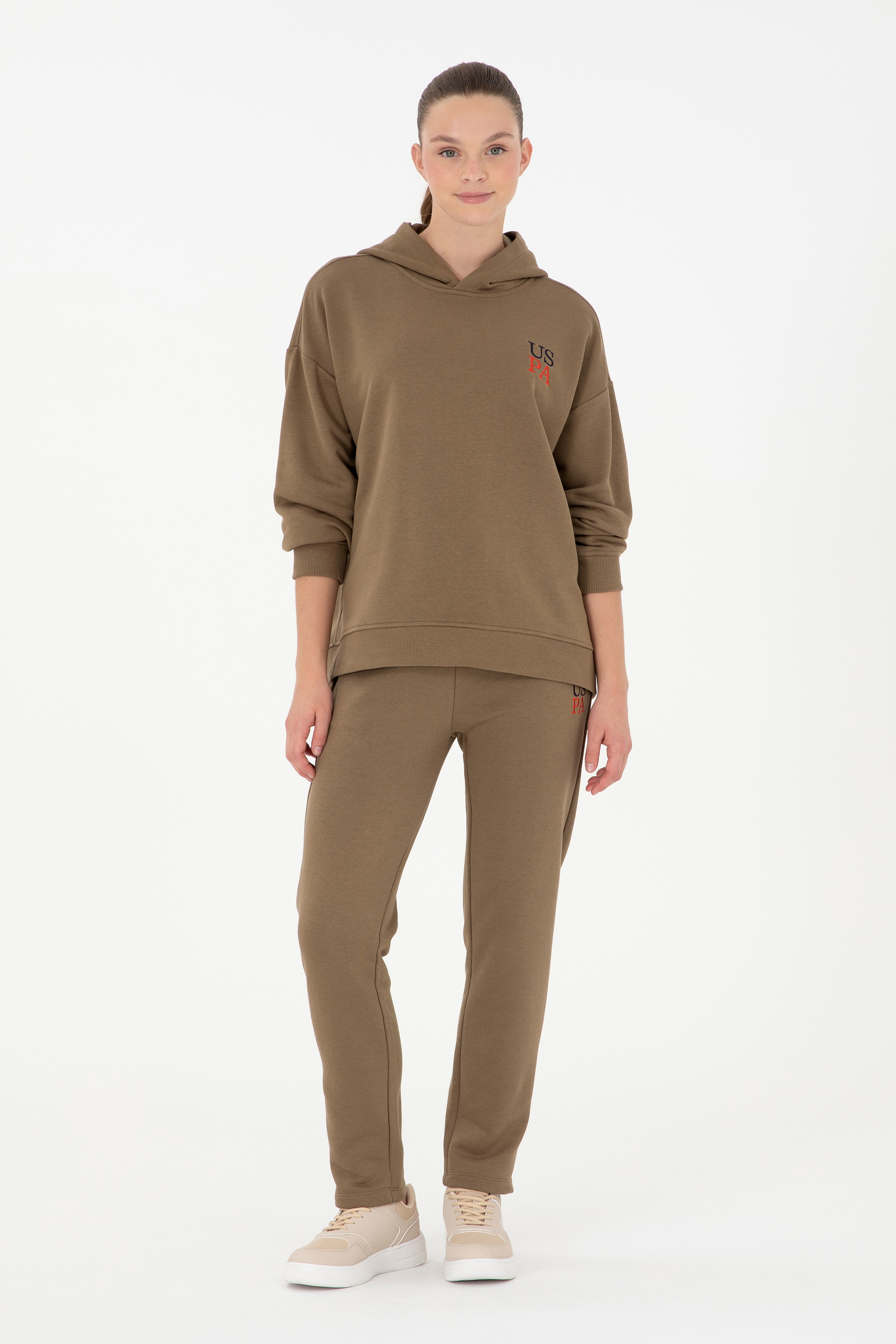 Kadın Haki Sweatshirt - Image 4