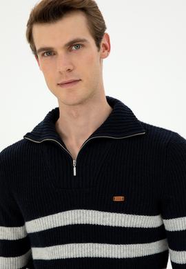 Erkek Lacivert Kazak - 50293125009