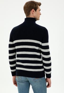 Erkek Lacivert Kazak - 50293125009