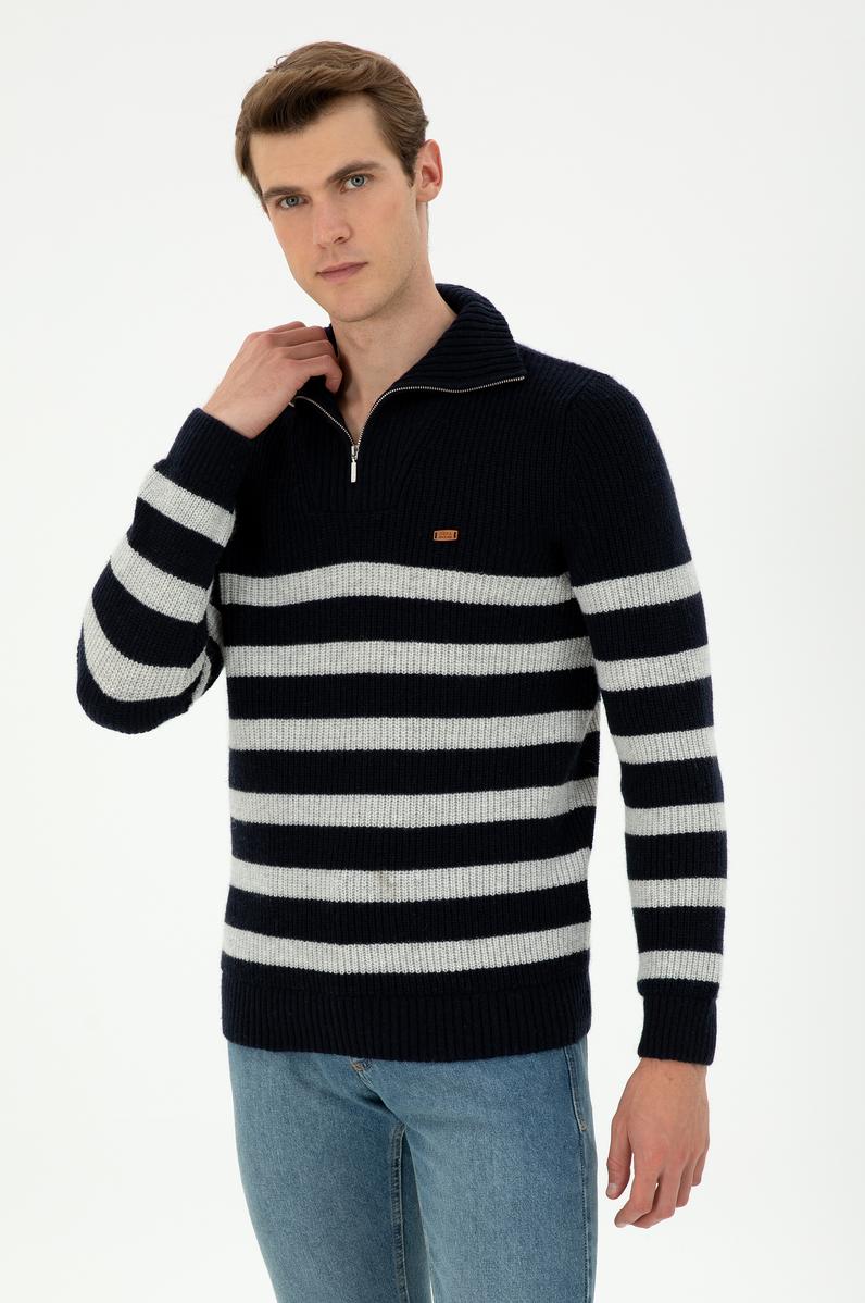 Erkek Lacivert Kazak