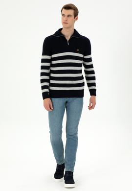 Erkek Lacivert Kazak - 50293125009