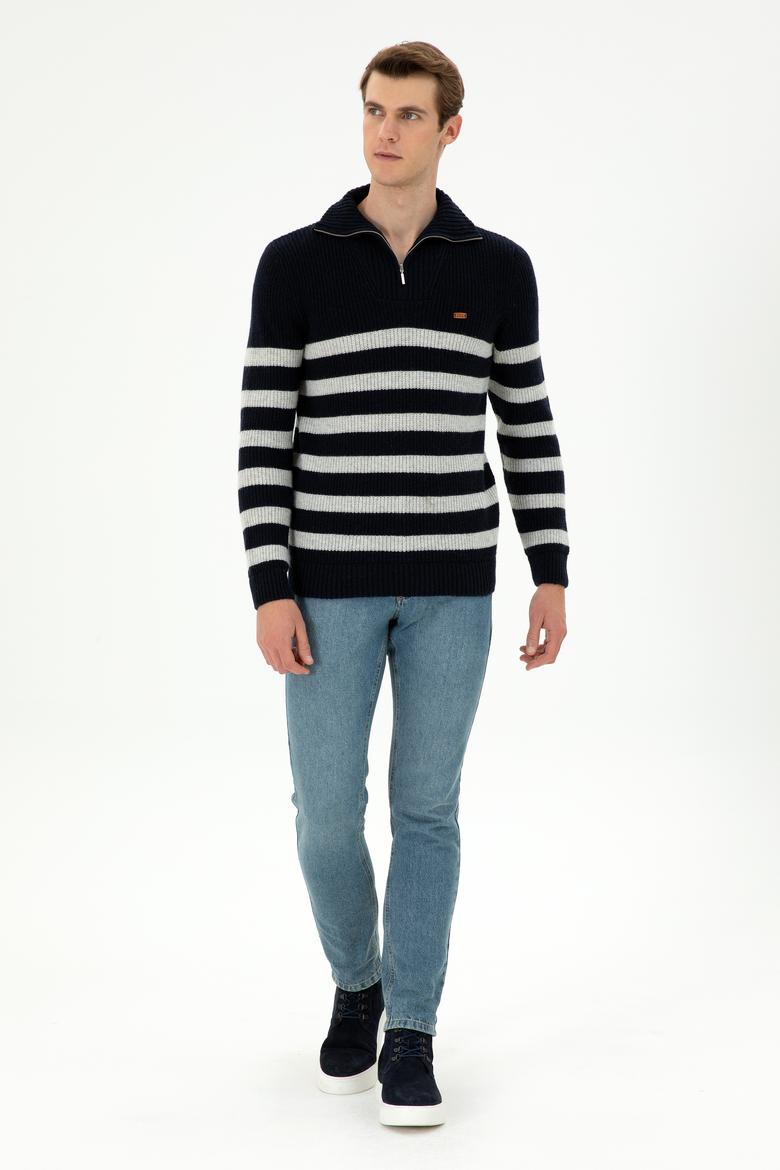 Erkek Lacivert Kazak - 50293125009