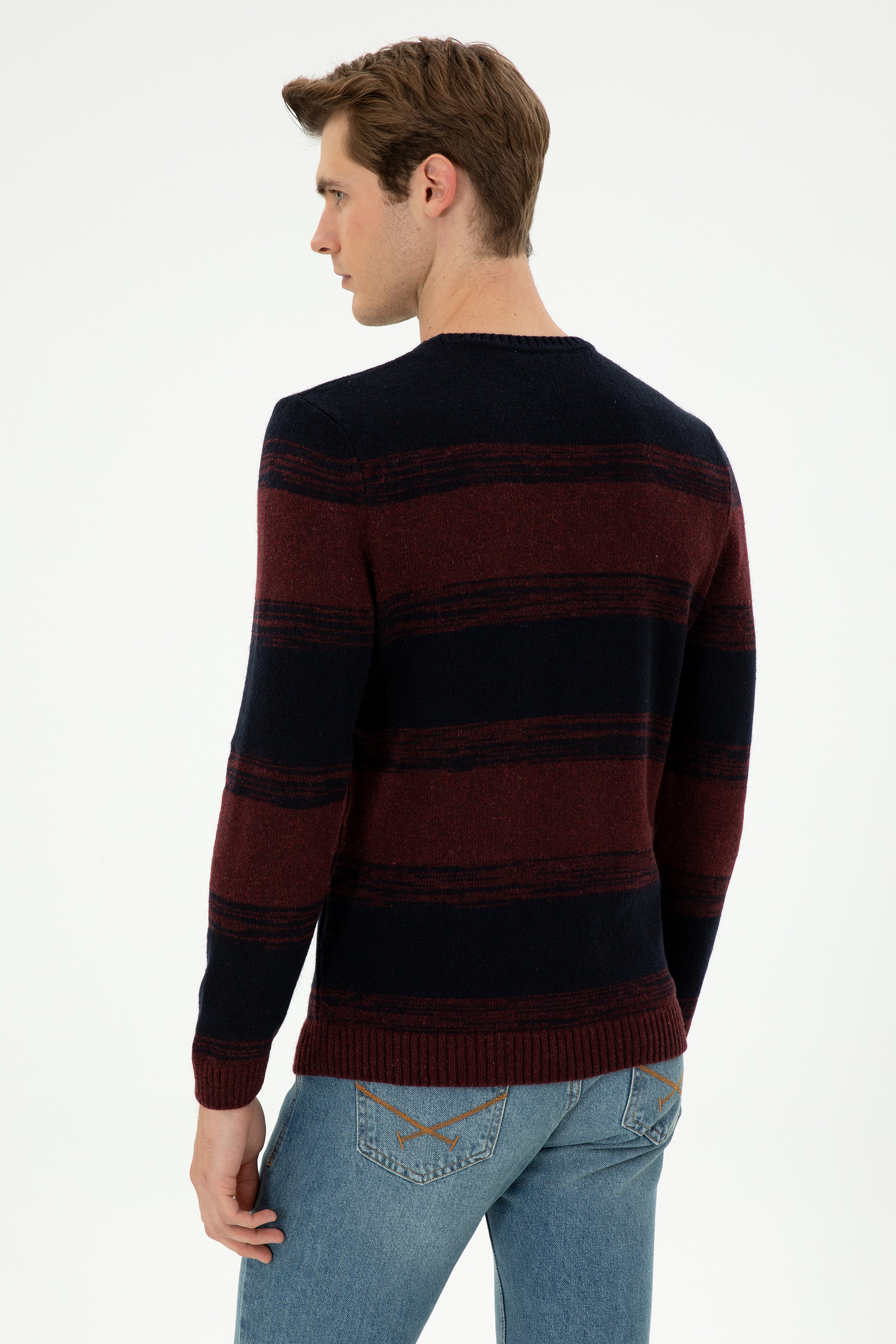 Erkek Bordo Kazak - Image 5