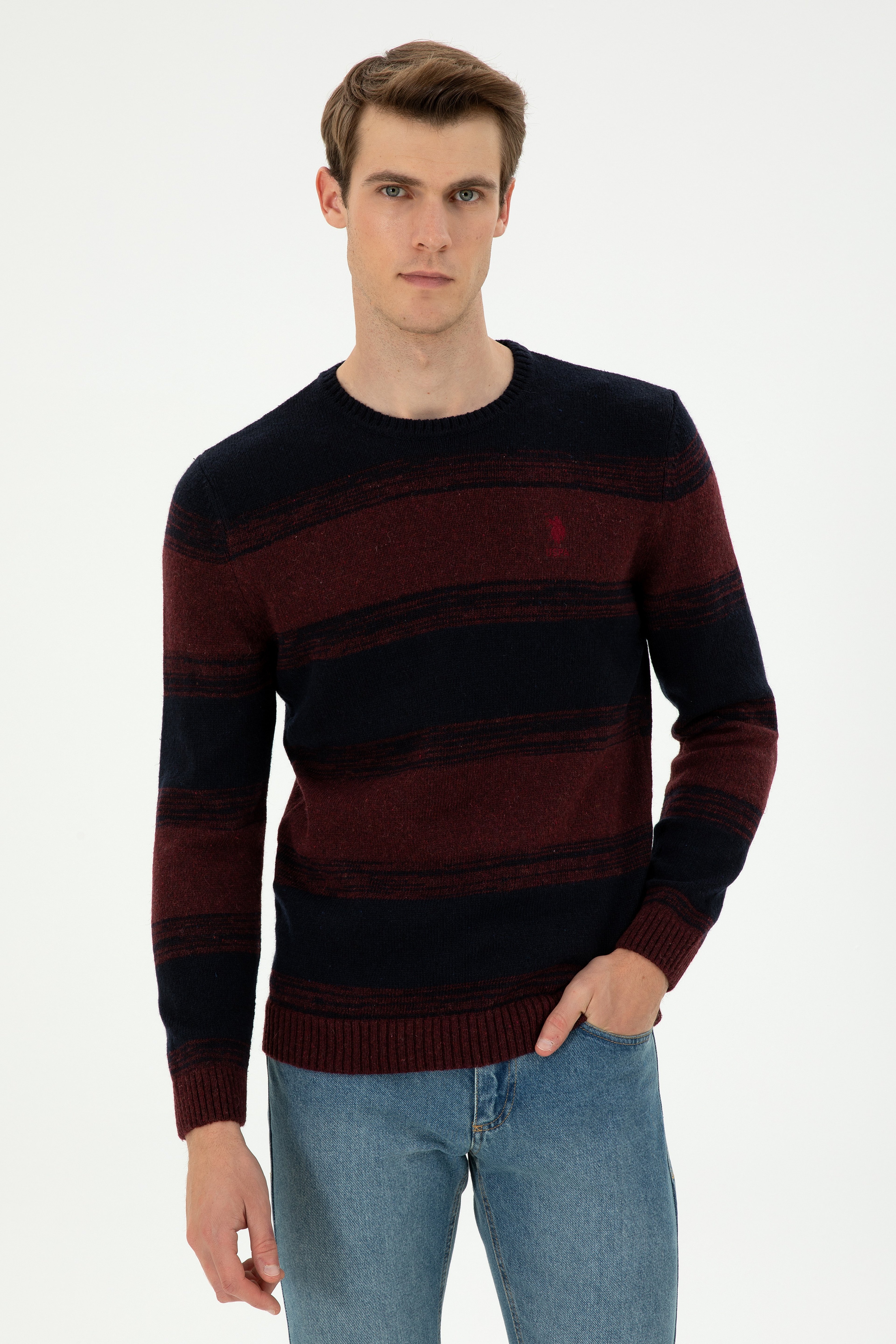 Erkek Bordo Kazak - Image 1