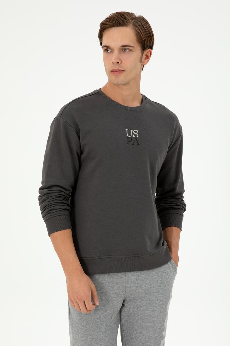 Erkek Antrasit Basic Sweatshirt