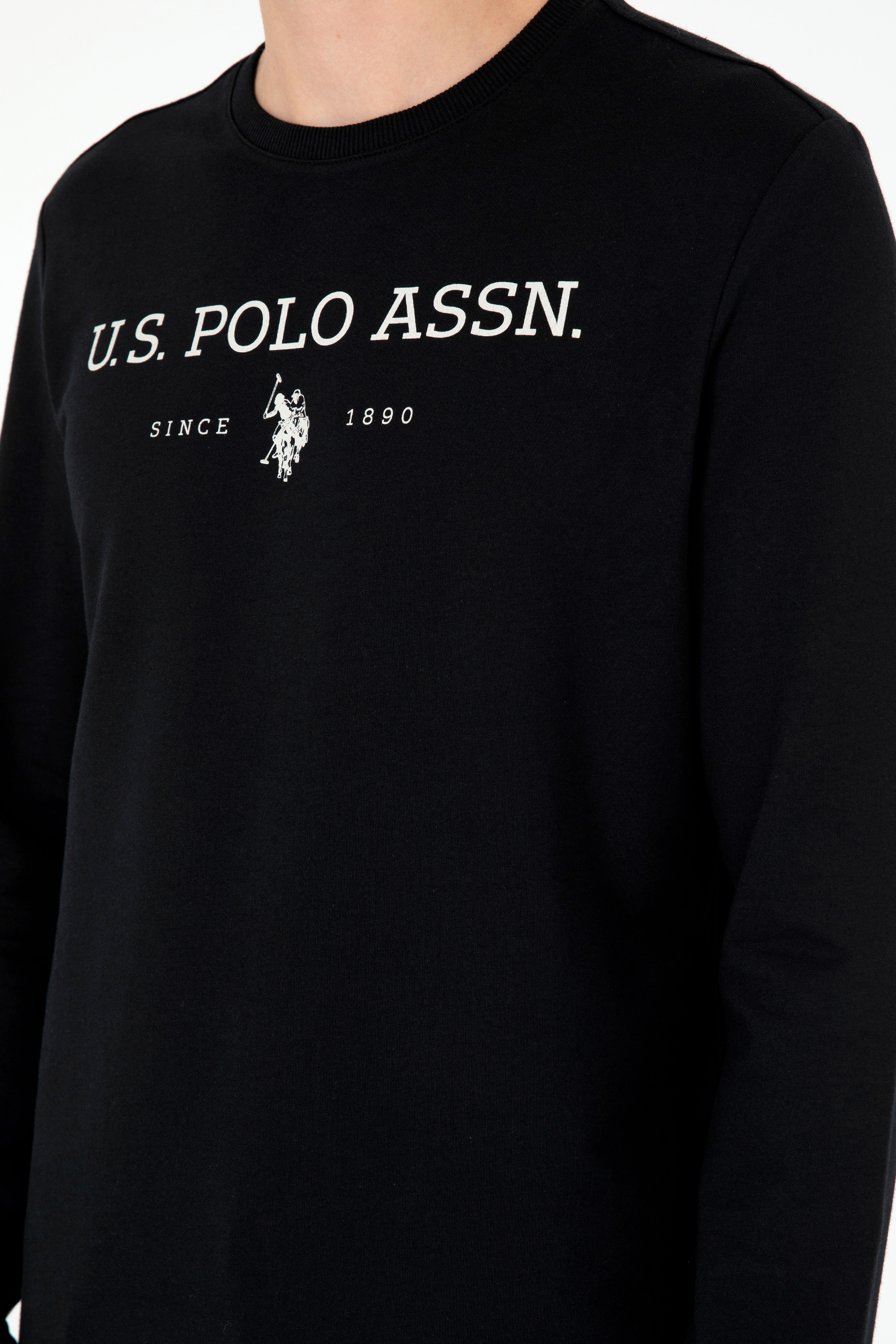 Erkek Siyah Sweatshirt - Image 7