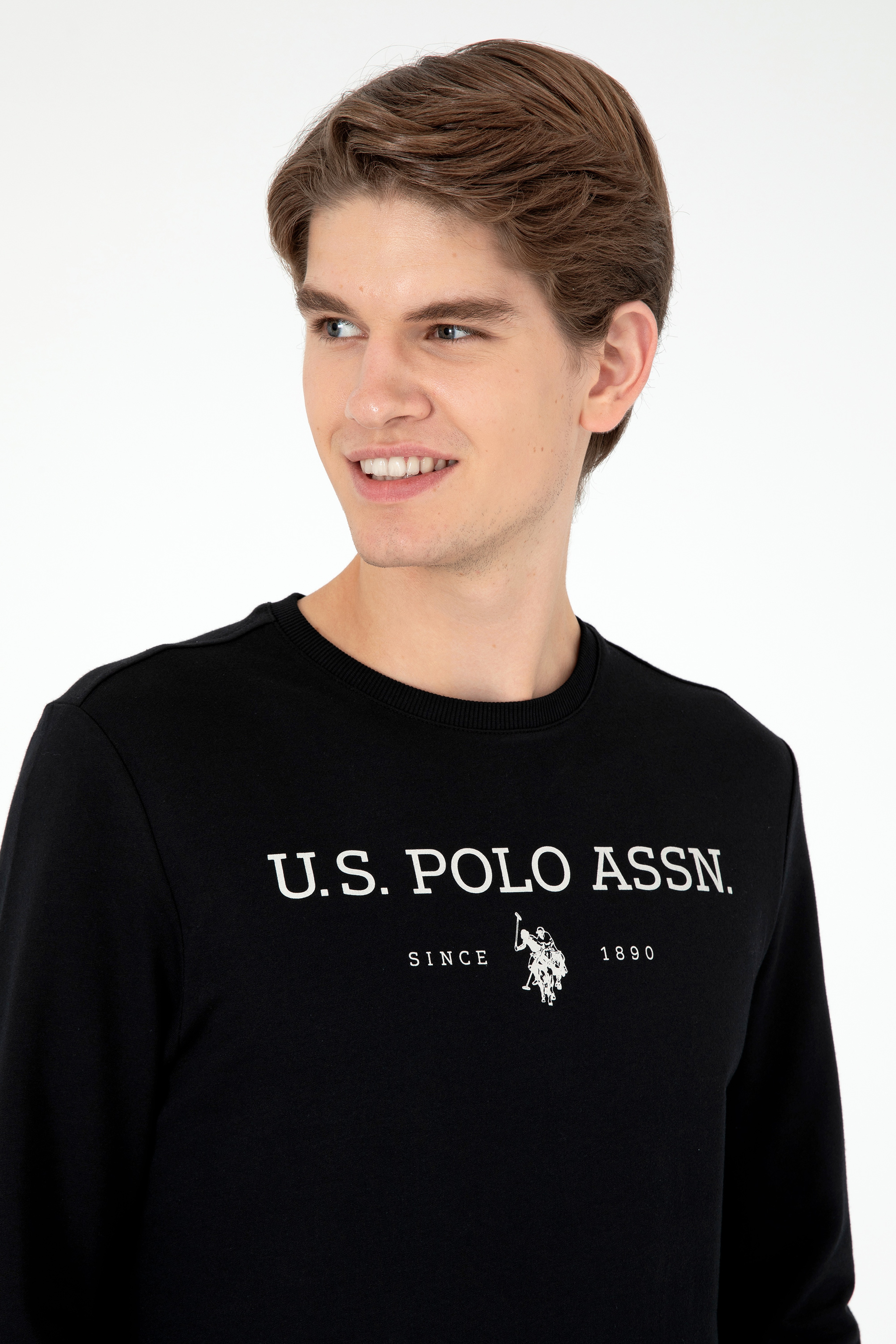 Erkek Siyah Sweatshirt - Image 2